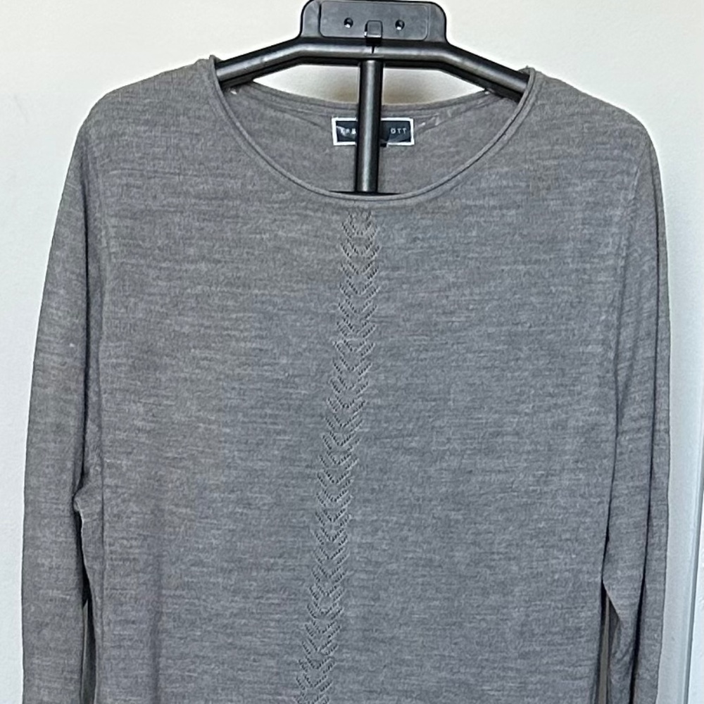 Karen Scott 3X Grey Lux Crew